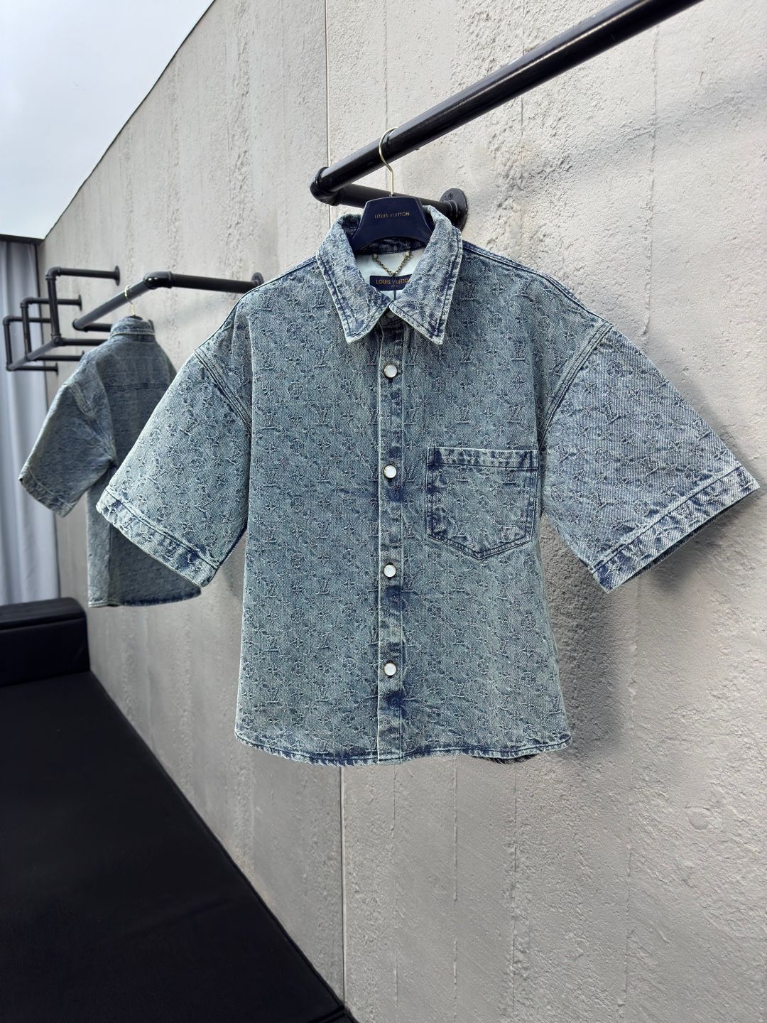 Camicia corta in denim Louis Vuitton