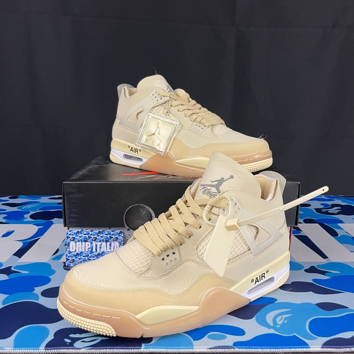 Jordan 4 Sail Off-White