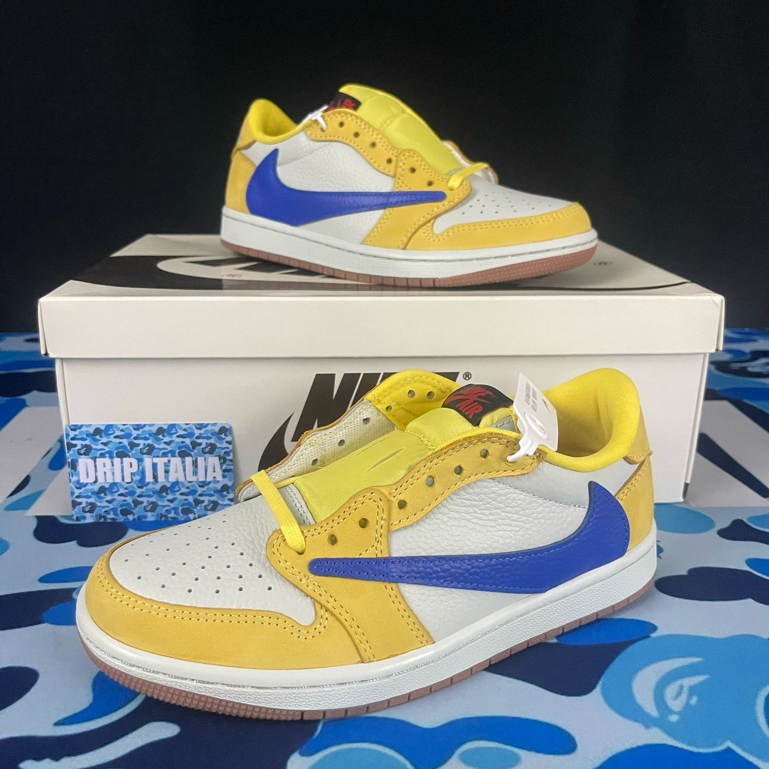 Jordan 1 Retro Low OG SP Travis Scott giallo canarino