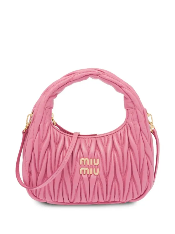 Borsa miu miu hobo Wander in nappa matelassé