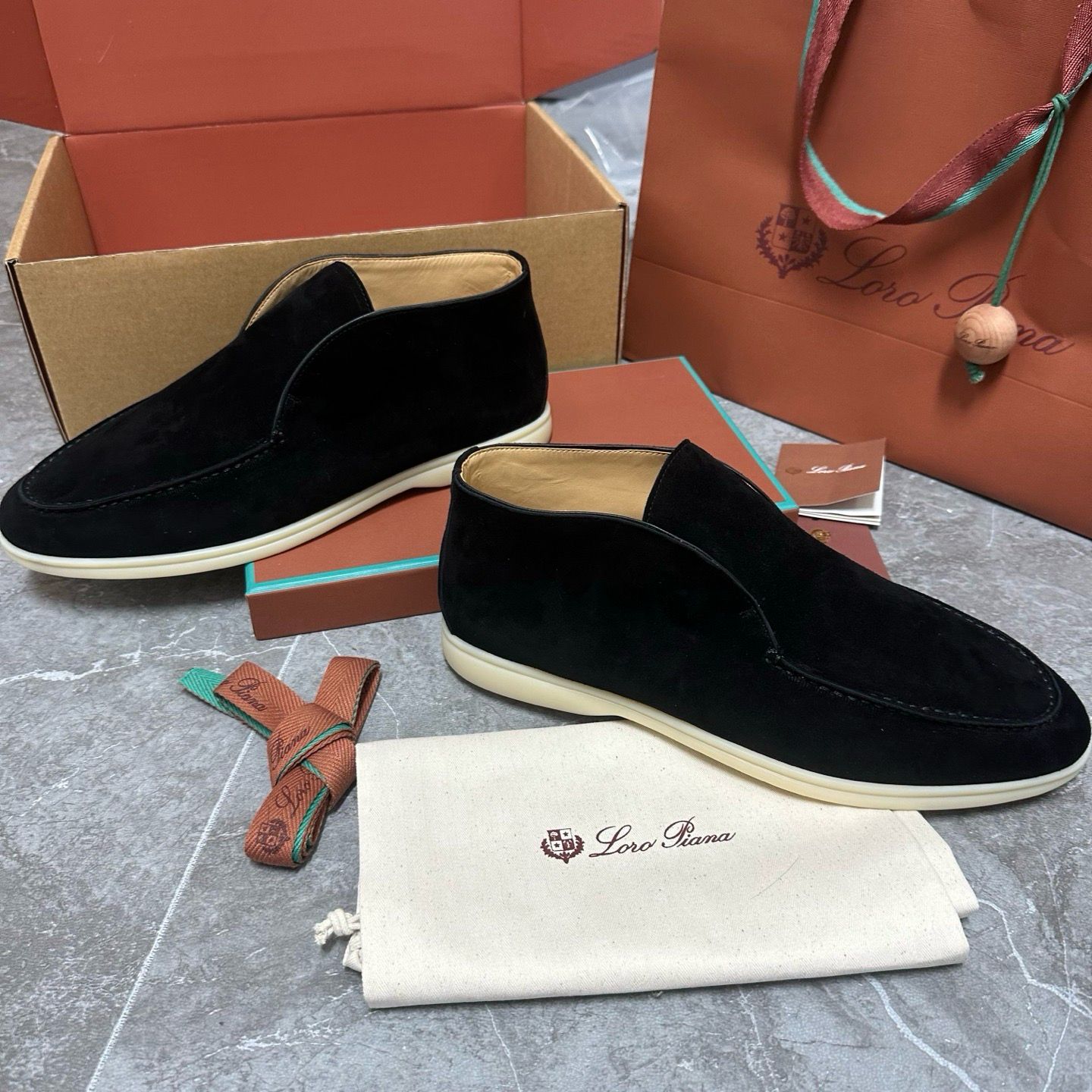 Mocassini Loro Piana Open Walk