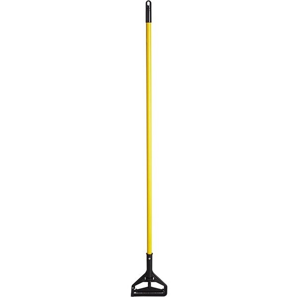 Continental 60&quot; Yellow Fiberglass Speed Change Mop Handle with Plastic Head
