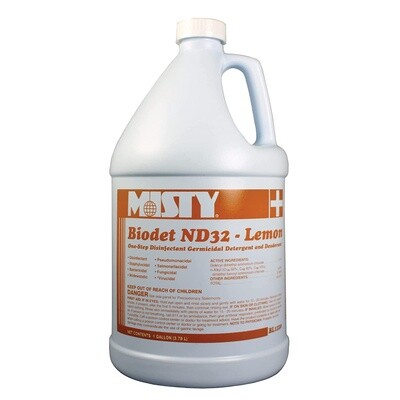 MISTY  Biodet ND32 One-Step Disinfectant, Lemon Scent, Gold