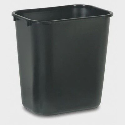 7 Gallon Trash Can Black