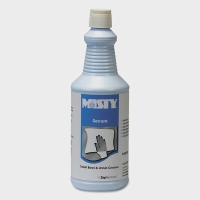 MISTY Secure Hydrochloric Acid Bowl Cleaner, Mint Scent, 32oz Bottle