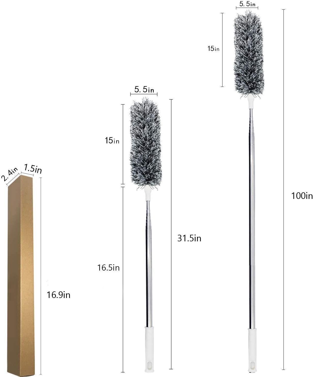 Microfiber Duster with Extension Pole