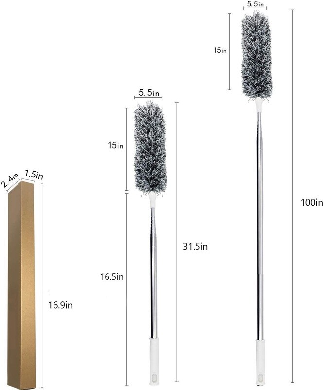 Microfiber Duster with Extension Pole