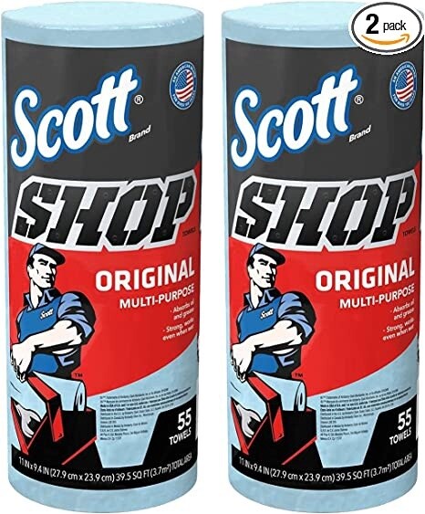 Scott Shop Heavy Duty Paper Towels-Blue