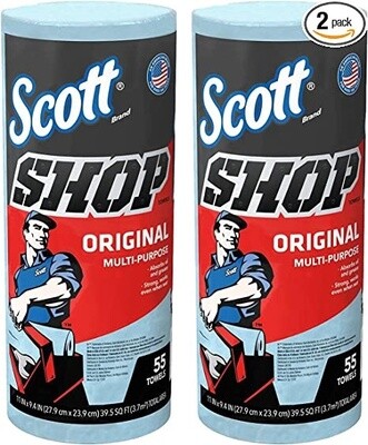Scott Shop Heavy Duty Paper Towels-Blue