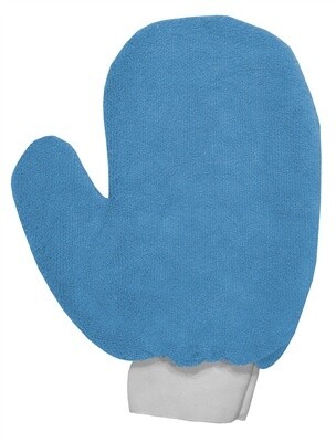 Terry Microfiber Hand Mitt - Blue