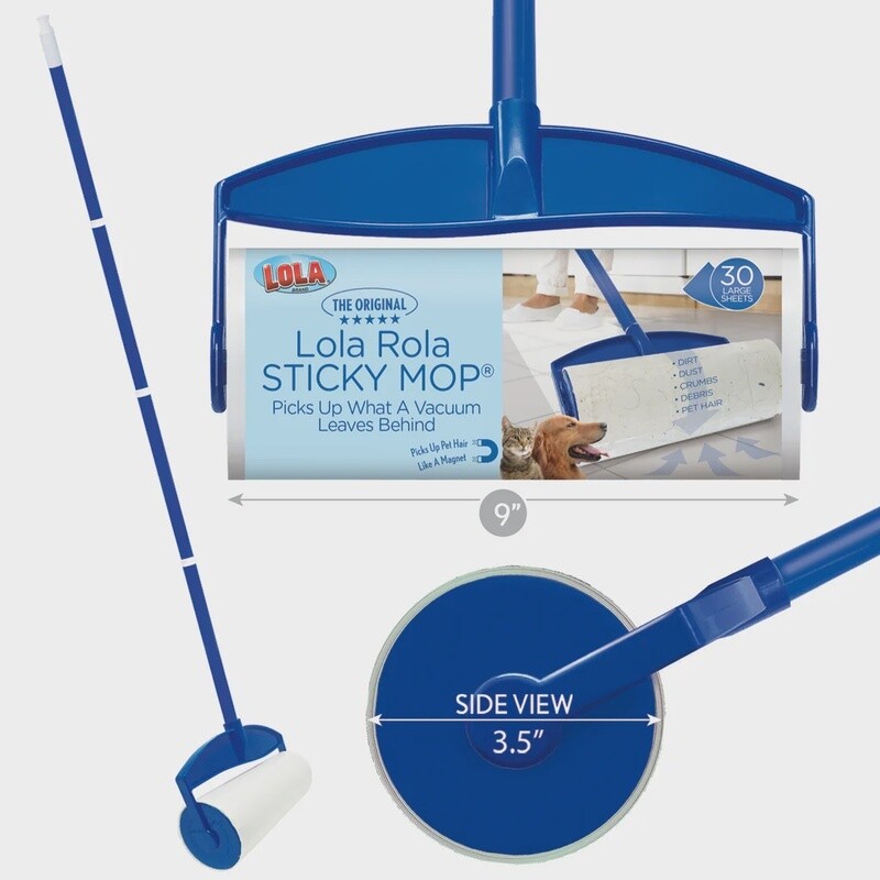 Lola Rola Sticky Mop w/ 4 piece handle