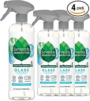 Seventh Generation Glass Cleaner, Biodegradable Formula, Sparkling Seaside Scent