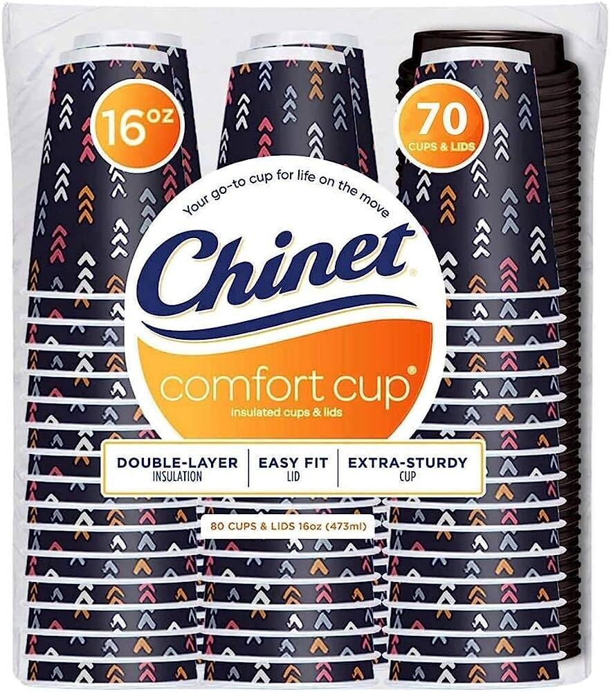 Chinet Comfort Cup Hot Cups &amp; Lids