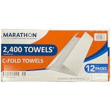 Marathon C-Fold 1-Ply White Paper Towels