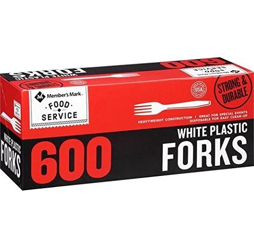 Member&#39;s Mark White Plastic Forks