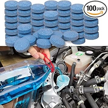 Awave Bloom 100 Pieces Car windshield washer fluid Concentrated Clean Tablets