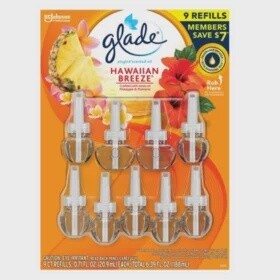 Hawaiin Limited Edition PlugIns Scented Oils Refills 25% More 8-9 Ct-Hawaiian Breeze