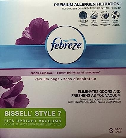 Model No 17F91 Febreze® BISSELL Style 7 Vacuum Bags