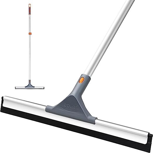 Eazer Floor Squeegee Broom-Heavy Duty Scrubber 50.3&quot; Pole