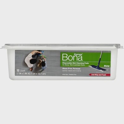 Bona 12-Count Unscented Pad Floor Cleaner