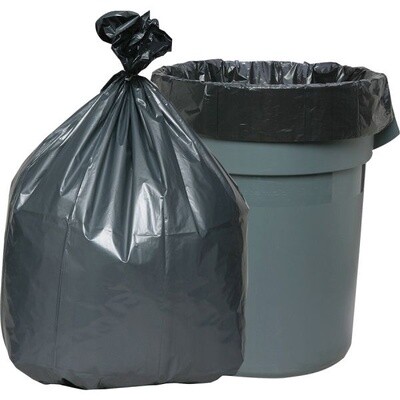 Genuine Joe Trash Bags,Black 40-45Gal