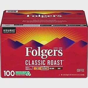Folgers Classic Roast Coffee 100 K-Cups