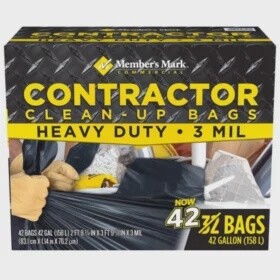Member&#39;s Mark Commercial Contractor Clean-Up Trash Bags (42 gal., 42 ct.)