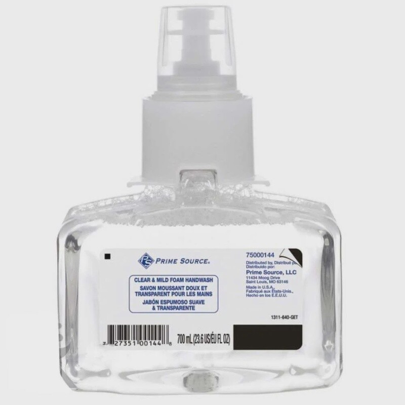 Prime Source Clear and Mild Foam Hand Wash, 1200 Milliliter