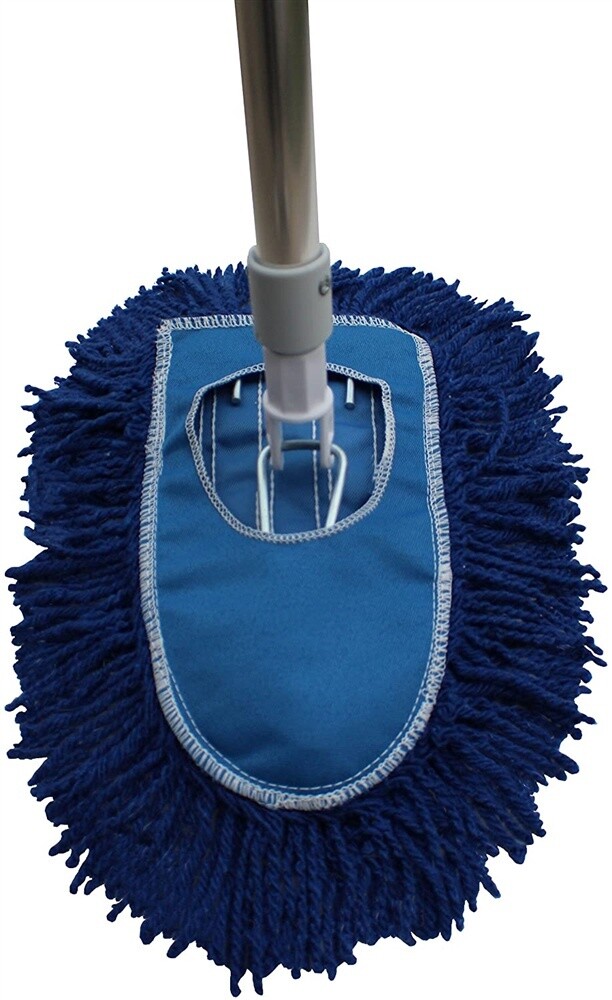 Wedge Mop Kit-with blue dust mop 72&quot; threaded extension handle