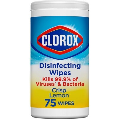 Clorox Bleach-Free Disinfecting and Cleaning Wipes, 75 Count