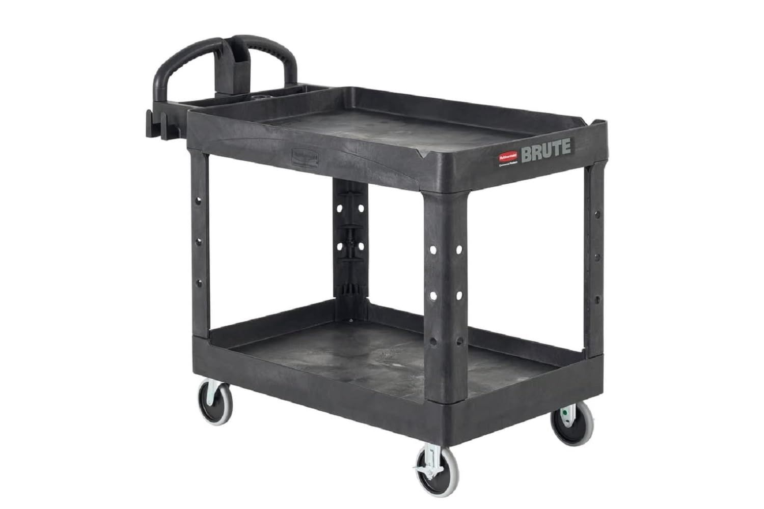 Rubbermaid Commercial Products 2-Shelf Utility/Service Cart, Medium
