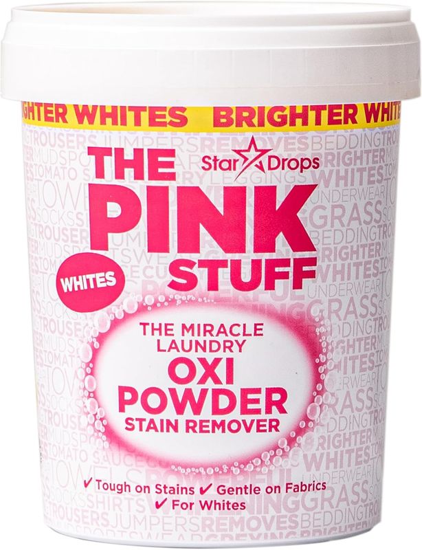 The Pink Stuff - The Miracle Laundry Oxi Powder Stain Remover Specifically Formulated for Whites, 1 kg