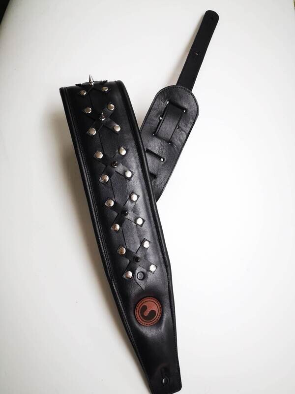 Spike 4"  (Padded, Genuine Leather)