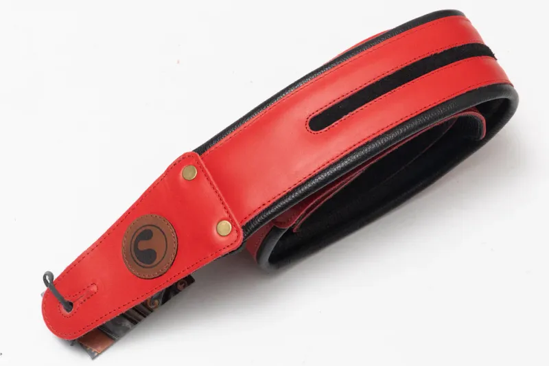NEO Red 3"  (Padded, Genuine Leather)