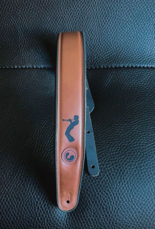 Ergo Miles 3" Strap  Br/Bk (Padded, Genuine Leather)