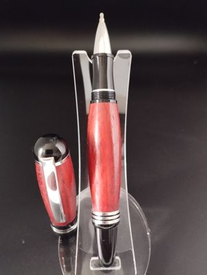 Stylo roller Churchill padouk chromé