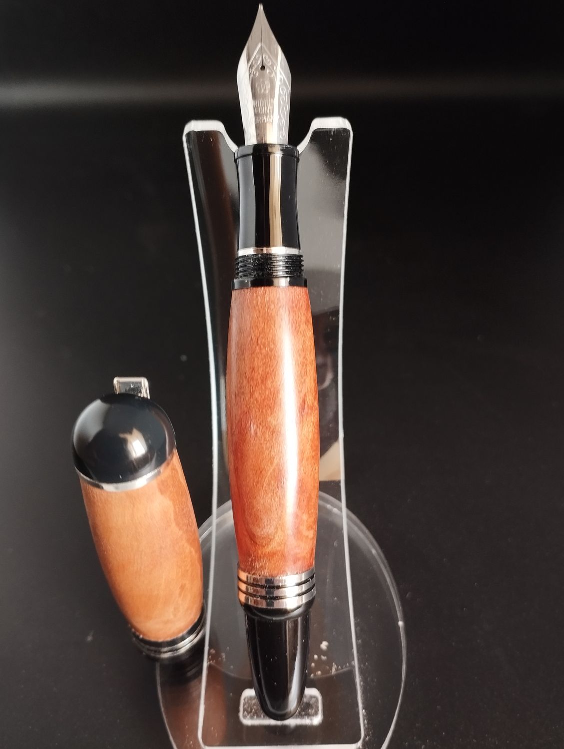 Stylo plume Churchill poirier chromé