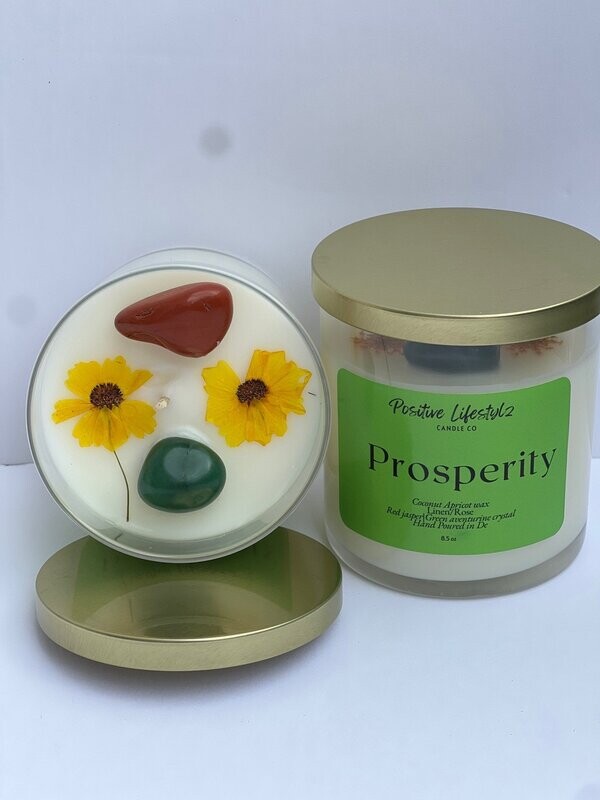 Prosperity scents of linen and rose.