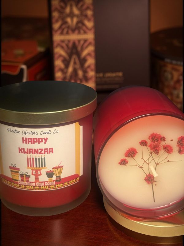 KWANZAA candle cinnamon chai scented