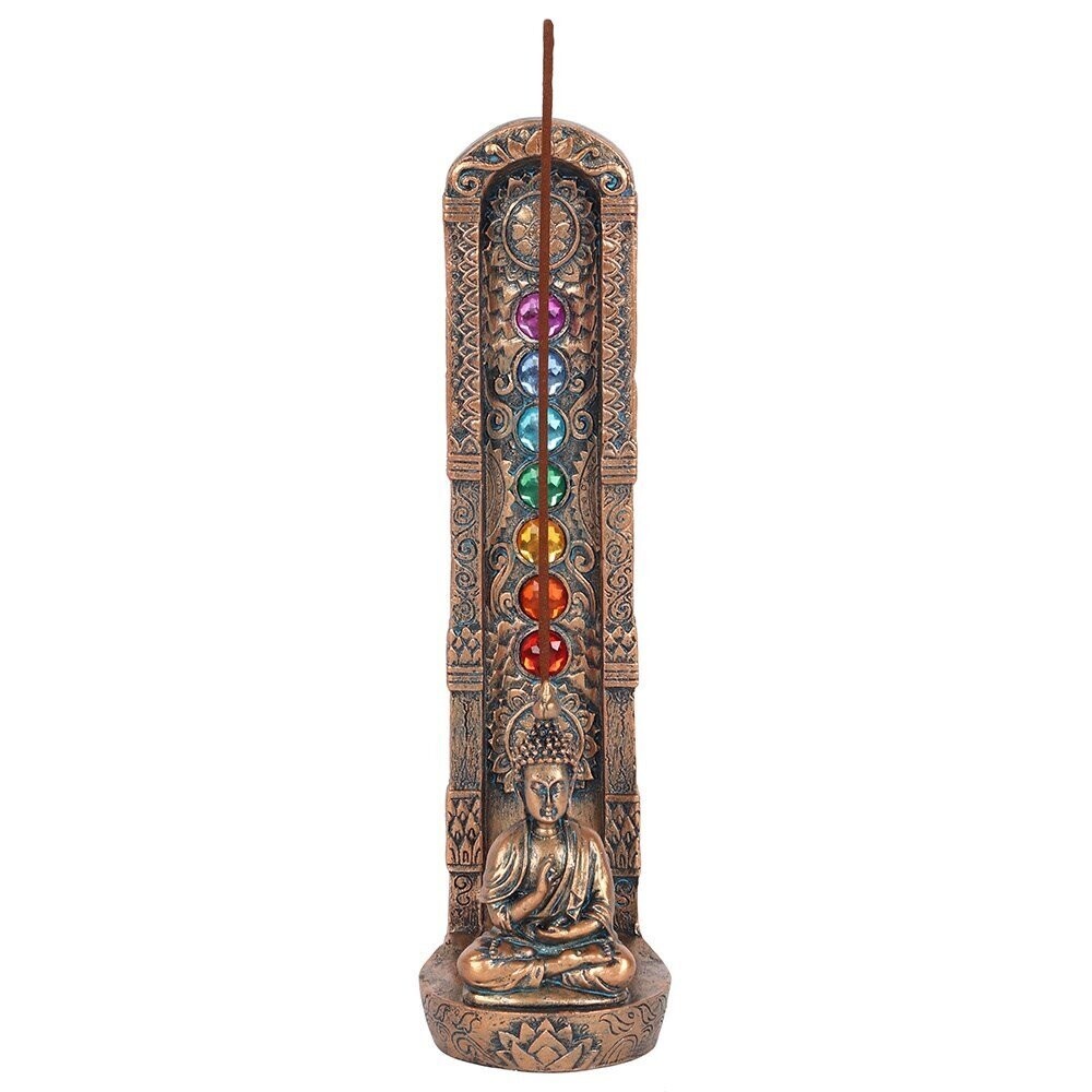 Buddha Incense Holder with Chakra design