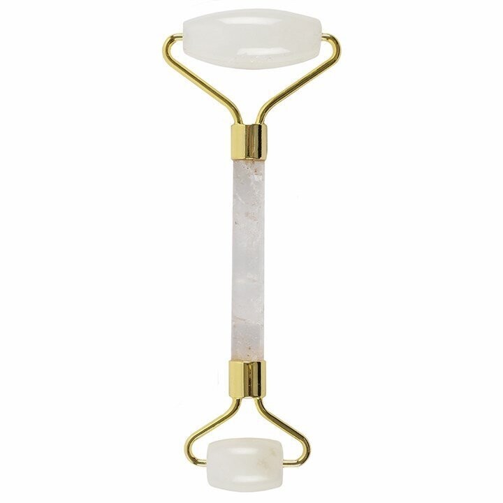 Crystal Face Roller in Clear Quartz