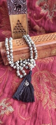 Handmade Mala Bead Necklace - Dalmatian Jasper