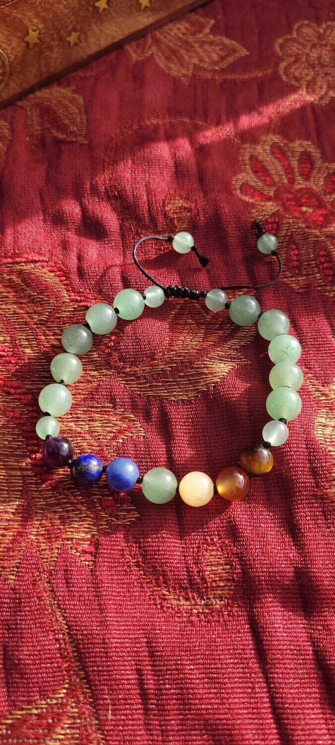 Handmade Green Aventurine Chakra Bracelet