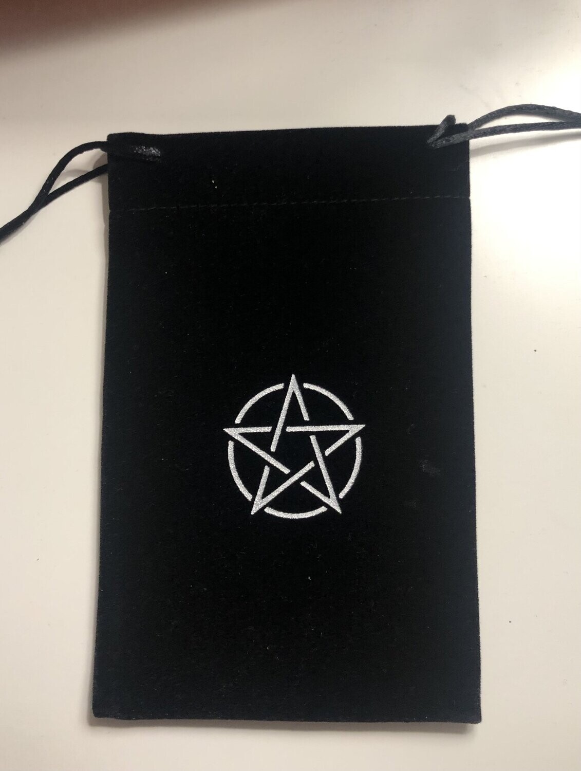 Tarot card bag, pouch, holder, pentacle design