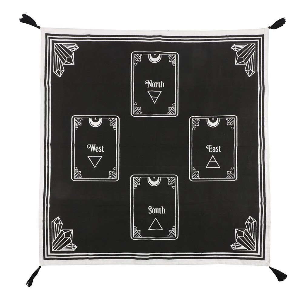 Tarot reading or alter cloth, 4 card spread design