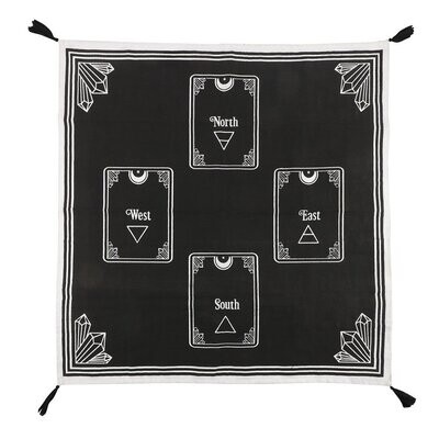 Tarot reading or alter cloth, 4 card spread design