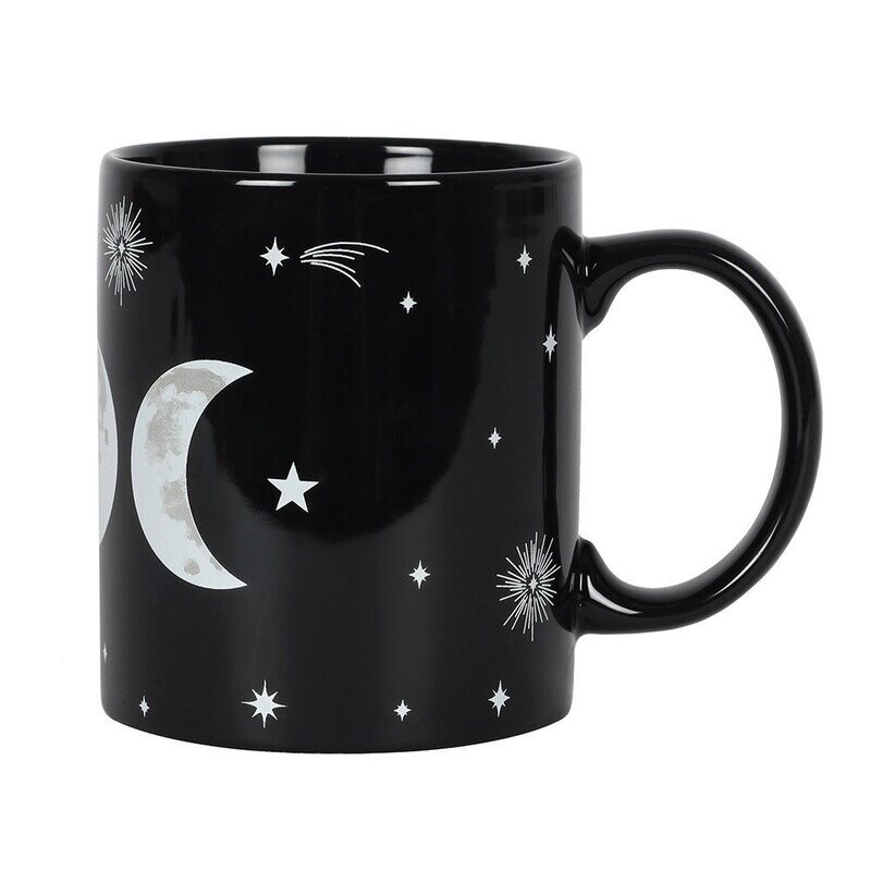 Mug with triple moon design