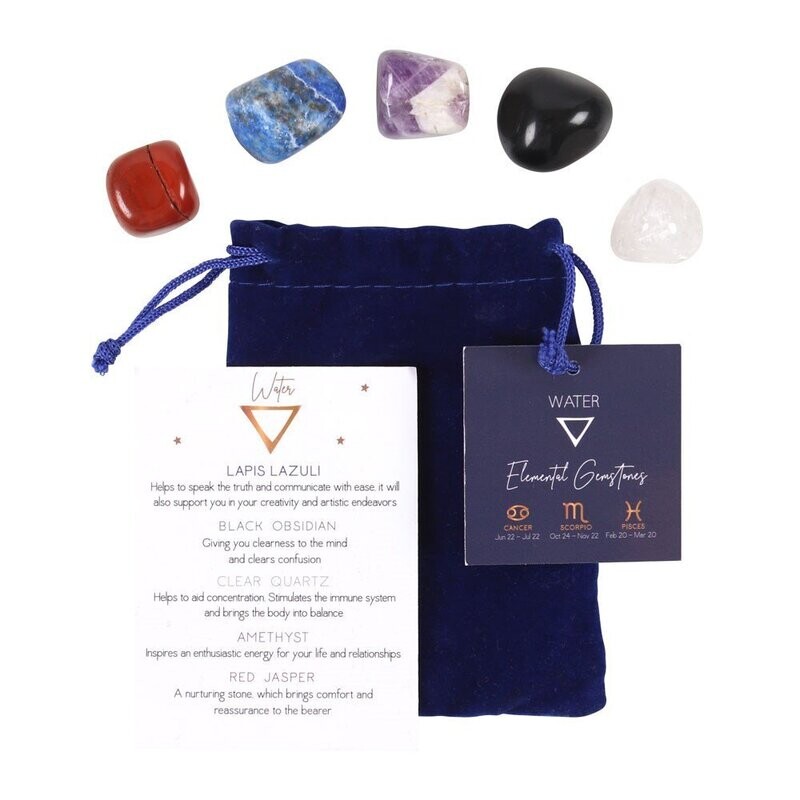Crystal birth stone set, Cancer, Scorpio and Pisces