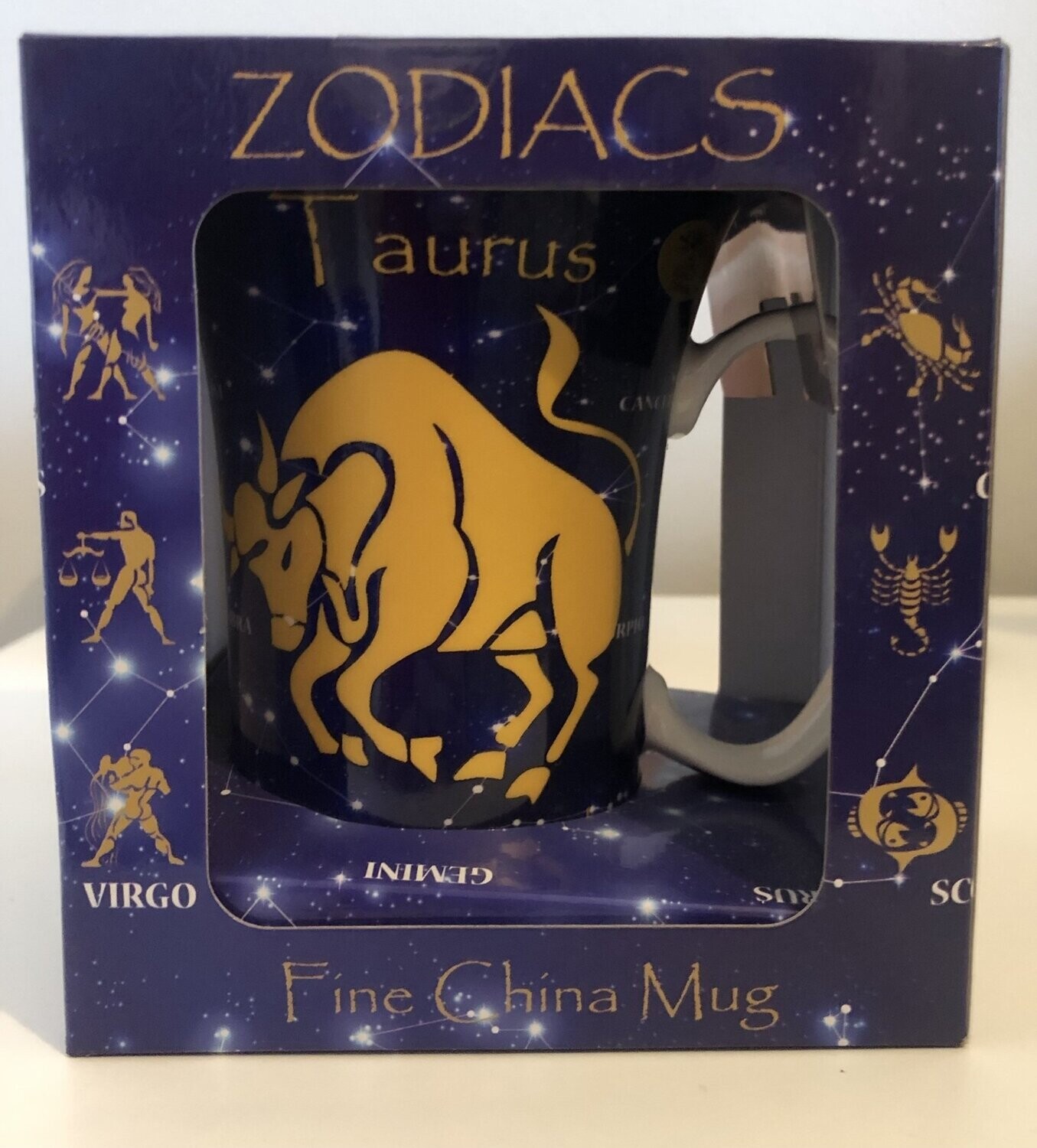 Mug with zodiac star sign design