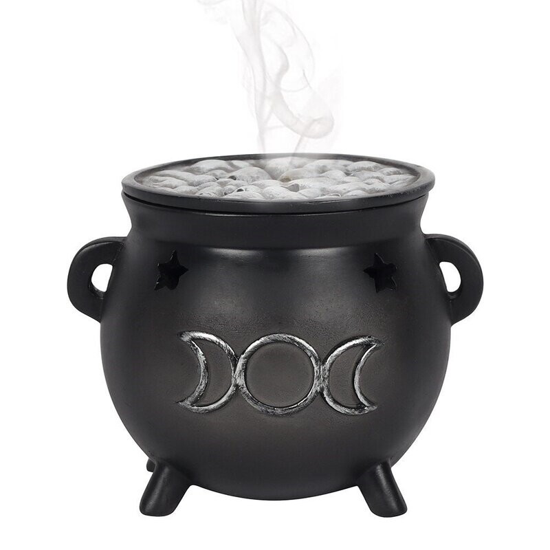 Oil burner, triple moon design